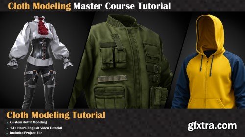 Artstation - Cloth Modeling Master Course Tutorial