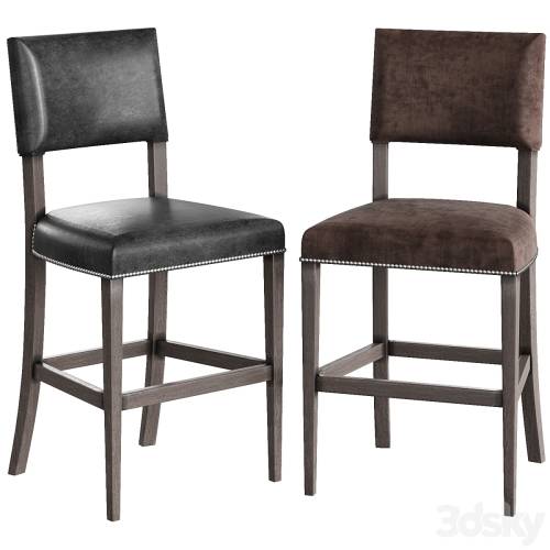 '3dsky Pro - BERNHARDT Moore leather bar stool' '3dsky Pro - BERNHARDT Moore leather bar stool'
