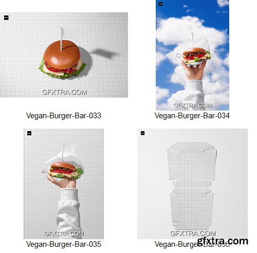 Creatsy - Vegan Burger Bar Brand Identity Mockup Bundle