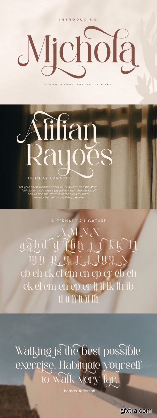 Michola Beautiful Serif Font