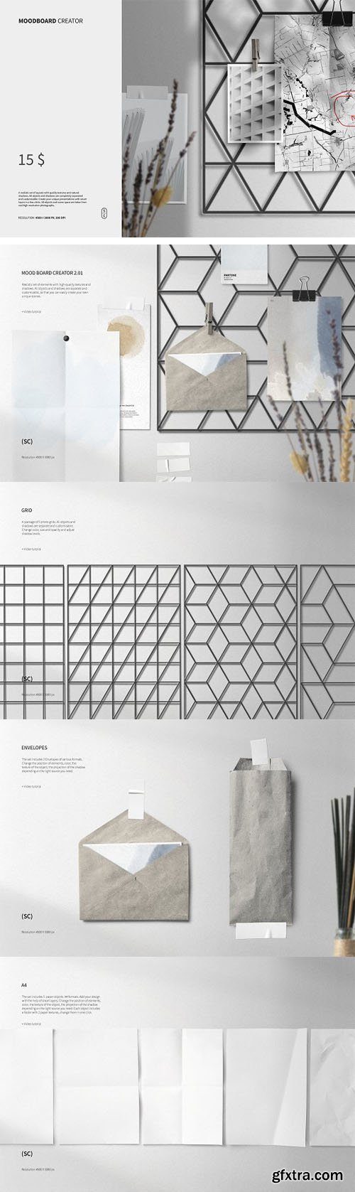 Mood board Scene Creator PSD Templates Mood board Scene Creator PSD Templates