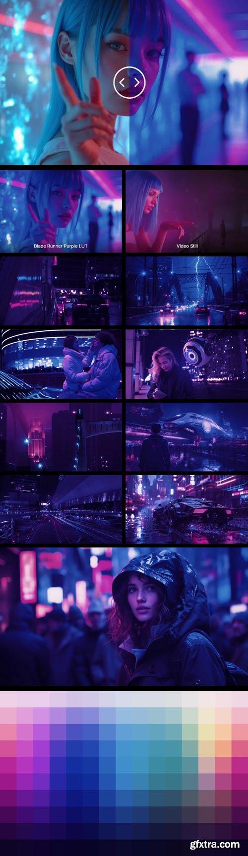 Cyberpunk Purple LUTs Preset Cyberpunk Purple LUTs Preset