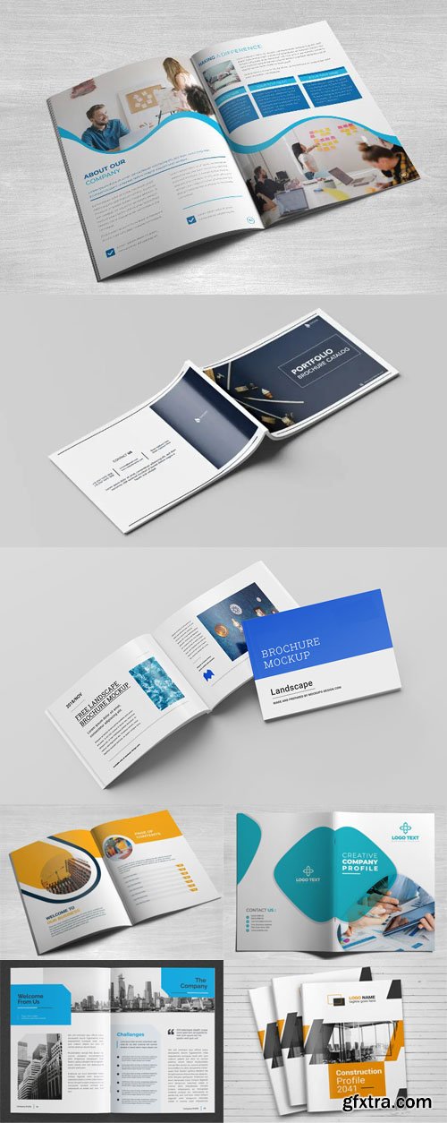 Professional Company Brochures Templates Collection Professional Company Brochures Templates Collection