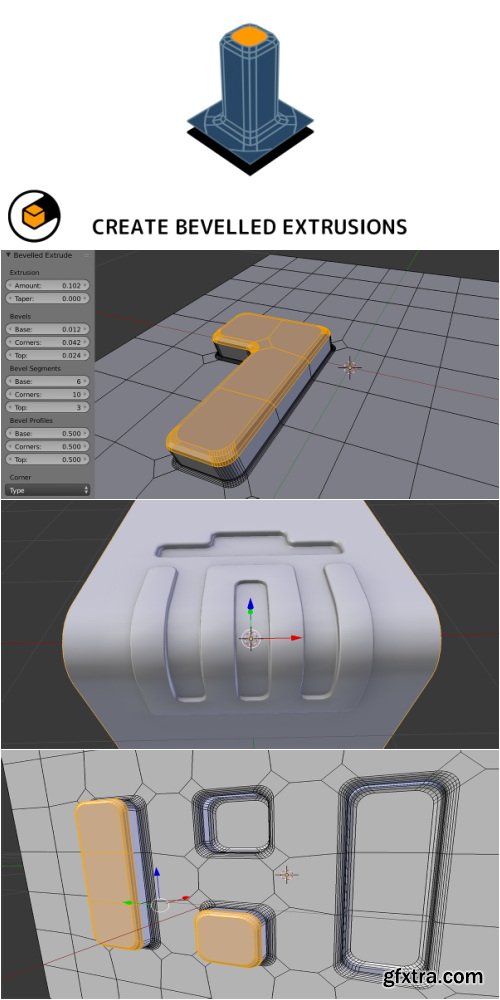 Superhivemarket - Bevelled Extrude v1.6.2