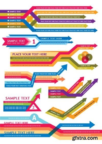 Text Box, Ribbon & Banner Collection 25xEPS