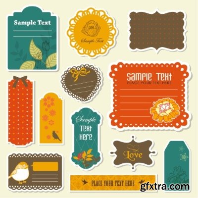 Text Box, Ribbon & Banner Collection 25xEPS