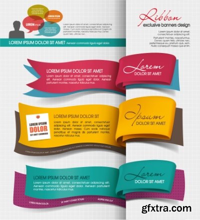 Text Box, Ribbon & Banner Collection 25xEPS