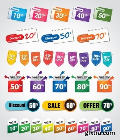 Text Box, Ribbon & Banner Collection 25xEPS