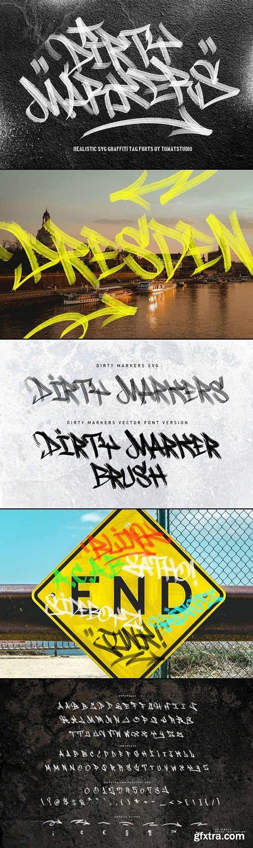 CreativeMarket - Dirty Markers SVG Fonts