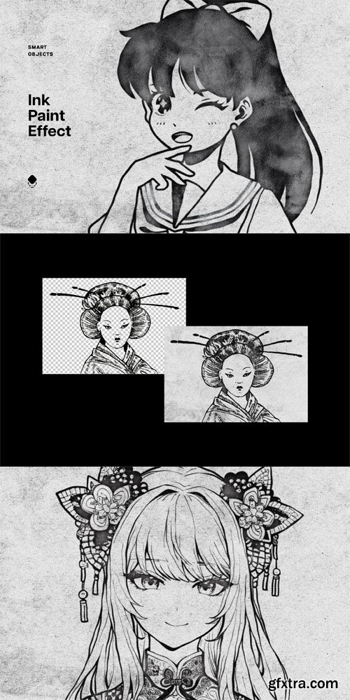 Ink Paint Photo Effect for Photoshop Ink Paint Photo Effect for Photoshop