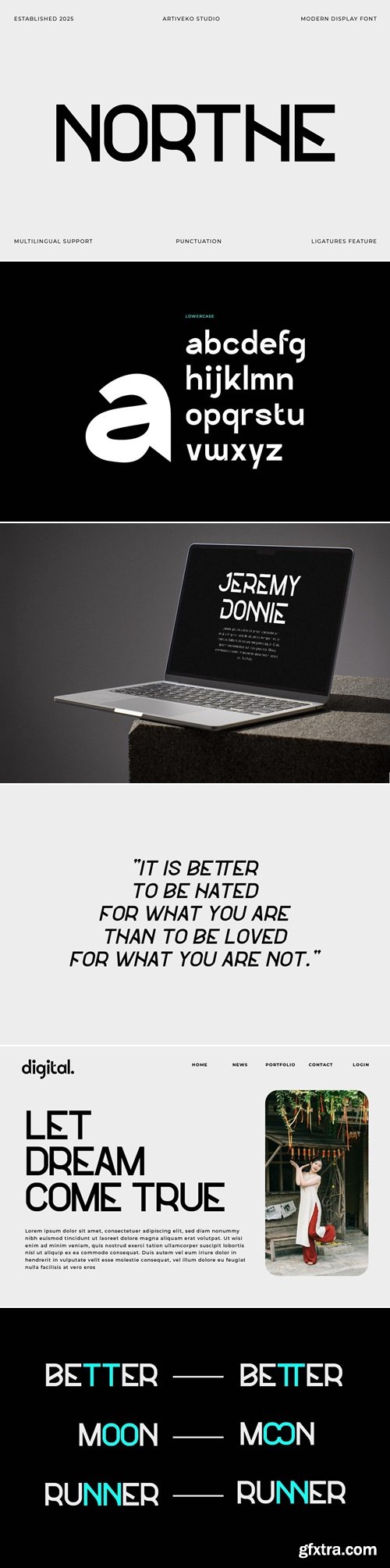 CreativeMarket - Northe Trendy Logo Font