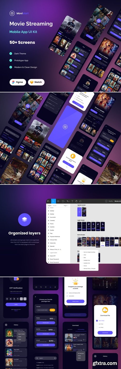 Movie Streaming App UI Kit