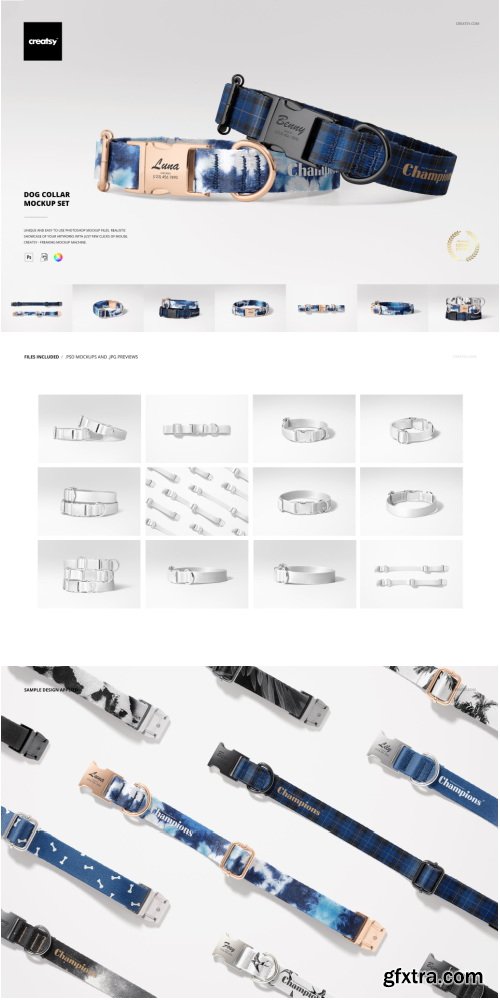 Creatsy - Dog Collar Mockup Set - 1350426965
