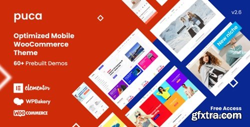 Themeforest - Puca v2.6.34 - Optimized Mobile WooCommerce Theme 21119152 - Nulled