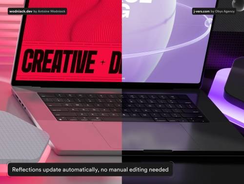 'Rehex Vol.1 – Animated 3D Mockups' 'Rehex Vol.1 – Animated 3D Mockups'