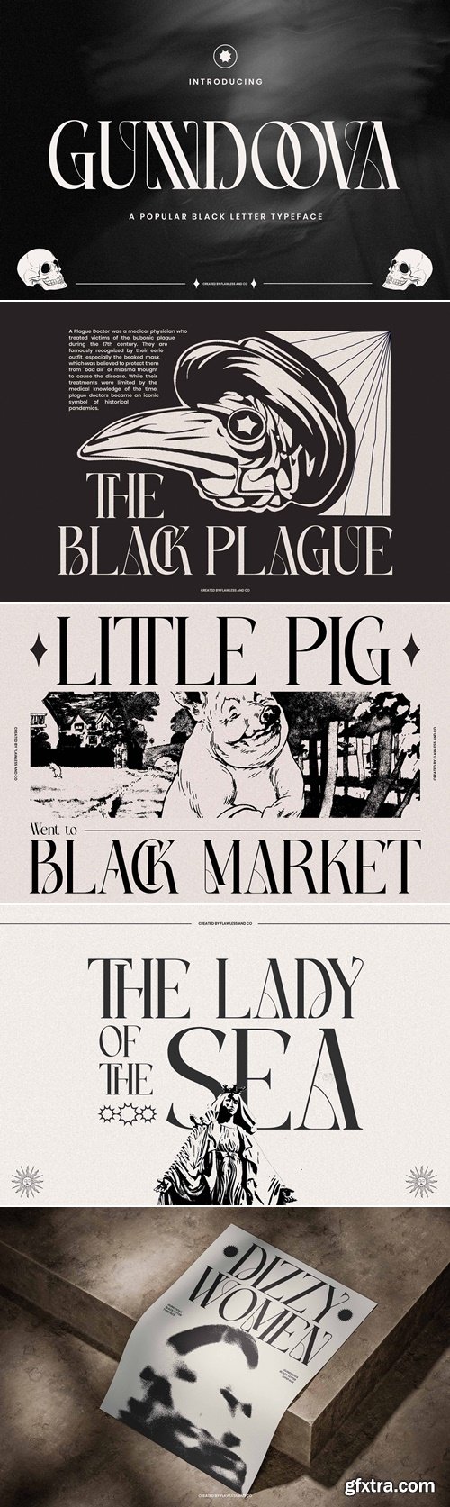 CreativeMarket - Gundoova - Blackletter Serif Font