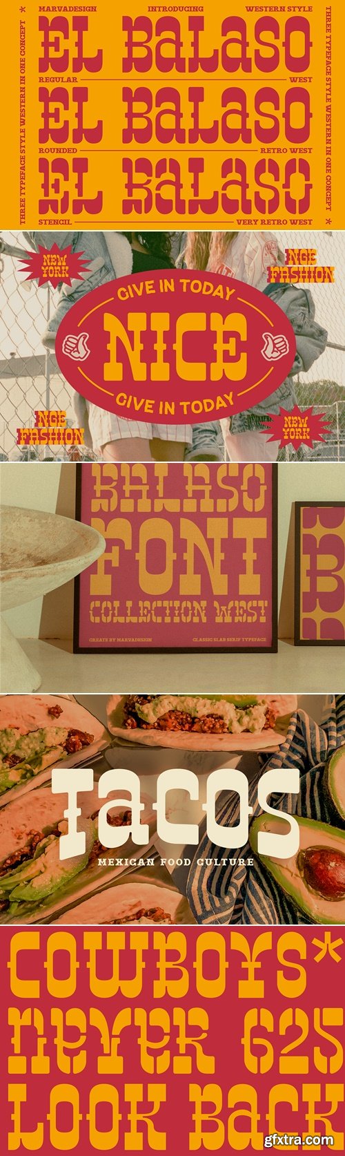CreativeMarket - El Balaso - Serif Western Font