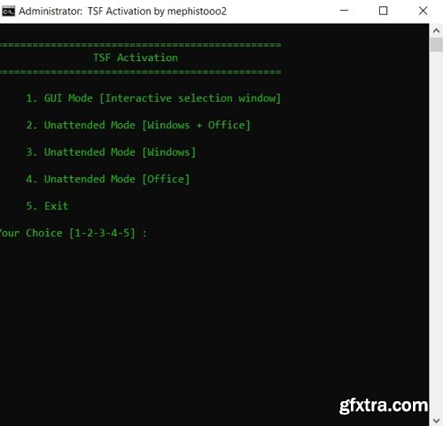 Powershell TSF Activation 3.0