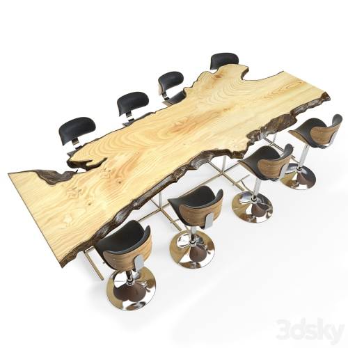 '3dsky Pro - live edge table'