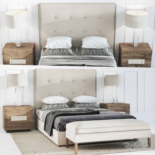 '3dsky Pro - Restoration Hardware - Tompkins Panel Box'