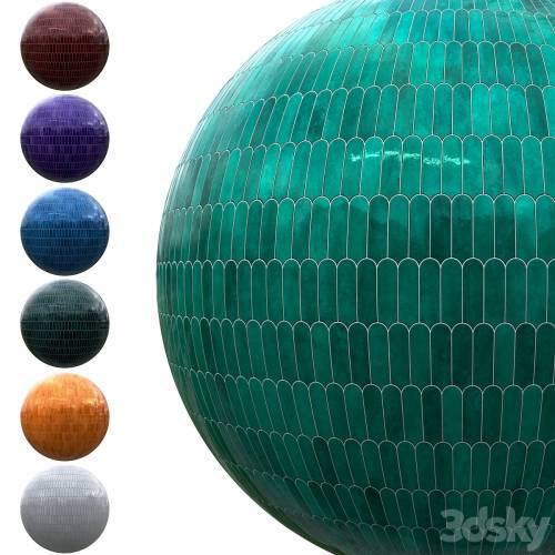 '3dsky Pro - 7 colors of hand made ceramic and glazed tiles - Vol. 02' '3dsky Pro - 7 colors of hand made ceramic and glazed tiles - Vol. 02'