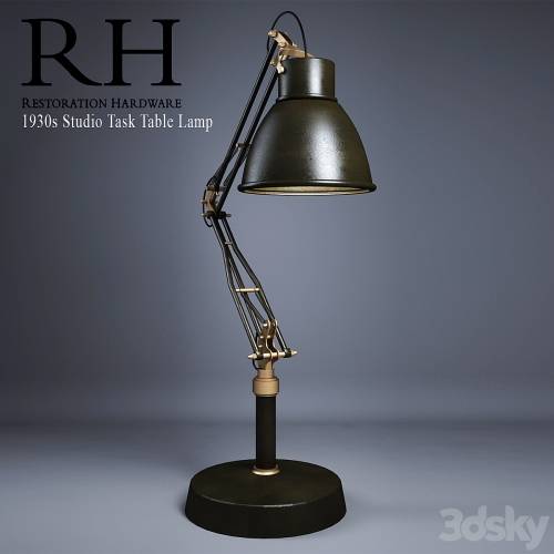 '3dsky Pro - RH 1930s Studio Task Table Lamp' '3dsky Pro - RH 1930s Studio Task Table Lamp'