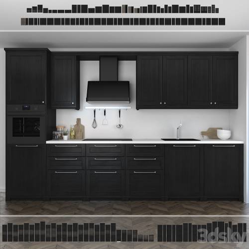'3dsky Pro - Kitchen Ikea Lerhuttan / Lerhyttan (black stain).' '3dsky Pro - Kitchen Ikea Lerhuttan / Lerhyttan (black stain).'