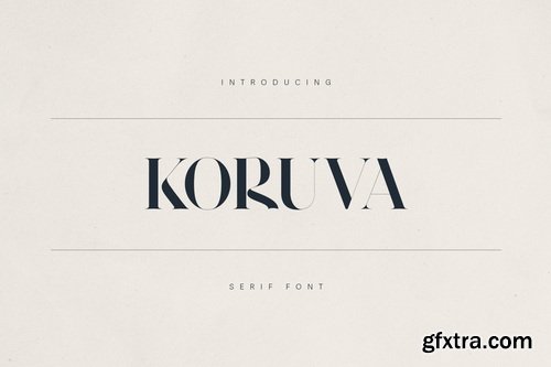 CreativeMarket - Koruva – Modern Serif Font