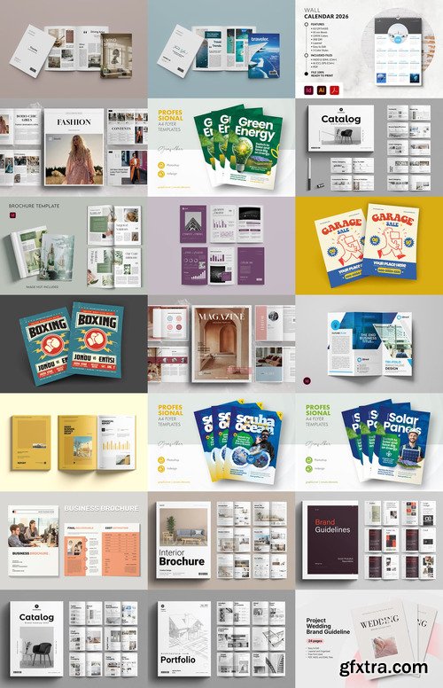 24 Indesign Templates Bundle 12 2025