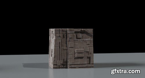 Artstation - Ancient Sci-Fi Kitbash 3D Assets