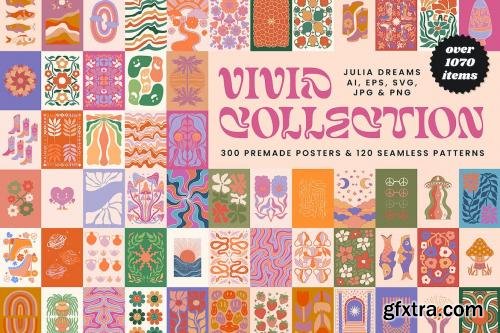 Vivid Posters Pattern Collection Groovy Boho