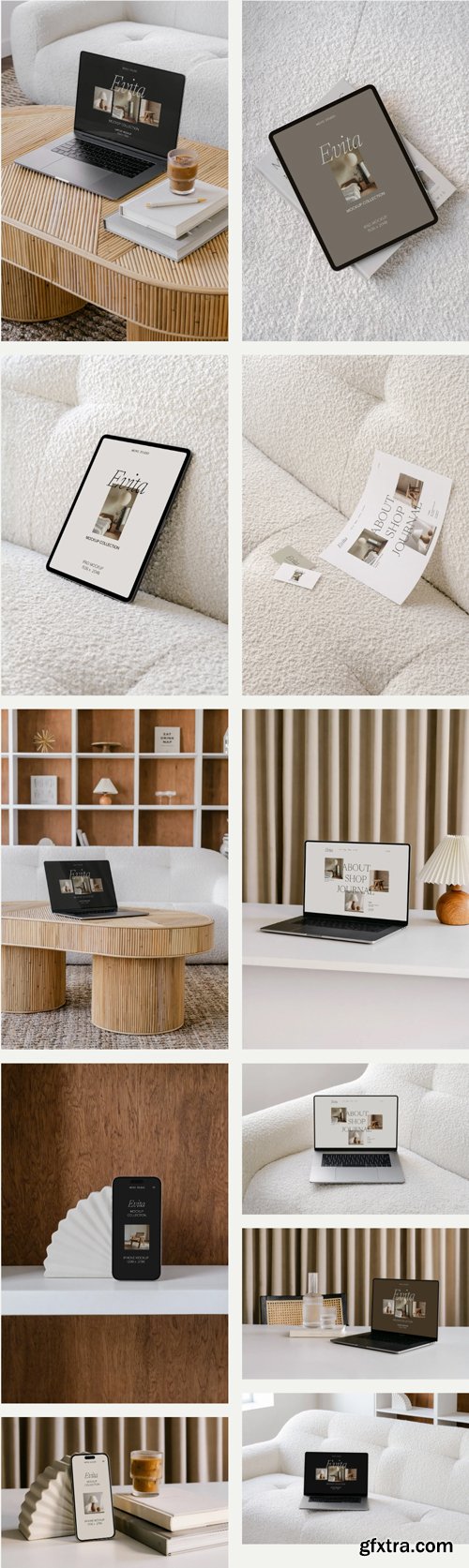 Moyo Studio - Evita Device & Stationery Mockup Bundle Moyo Studio - Evita Device & Stationery Mockup Bundle