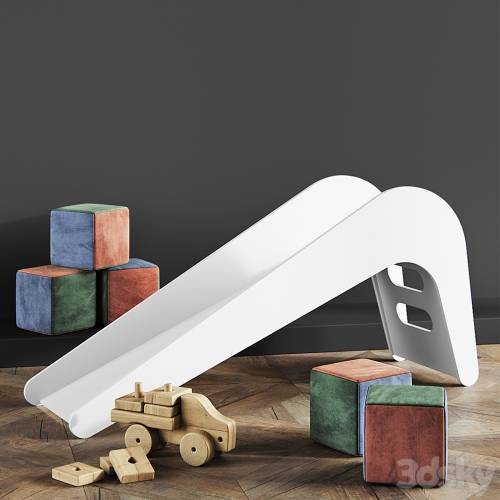 '3dsky Pro - Jelanie Kids Slide White Elephant by Jupiduu' '3dsky Pro - Jelanie Kids Slide White Elephant by Jupiduu'