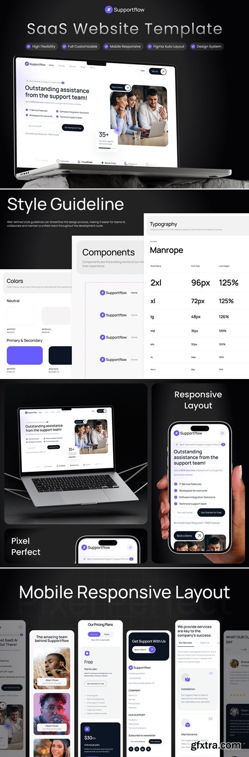 Supportflow - Customer Support Website Template