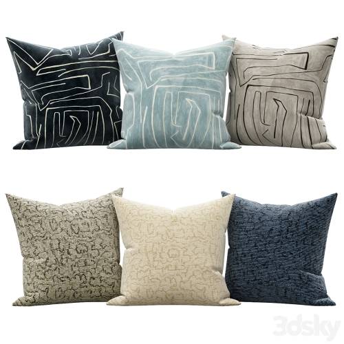 '3dsky Pro - Set of decorative pillows 003' '3dsky Pro - Set of decorative pillows 003'