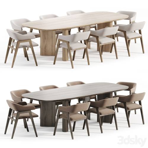 '3dsky Pro - Chelsea chair and Geometric Table' '3dsky Pro - Chelsea chair and Geometric Table'