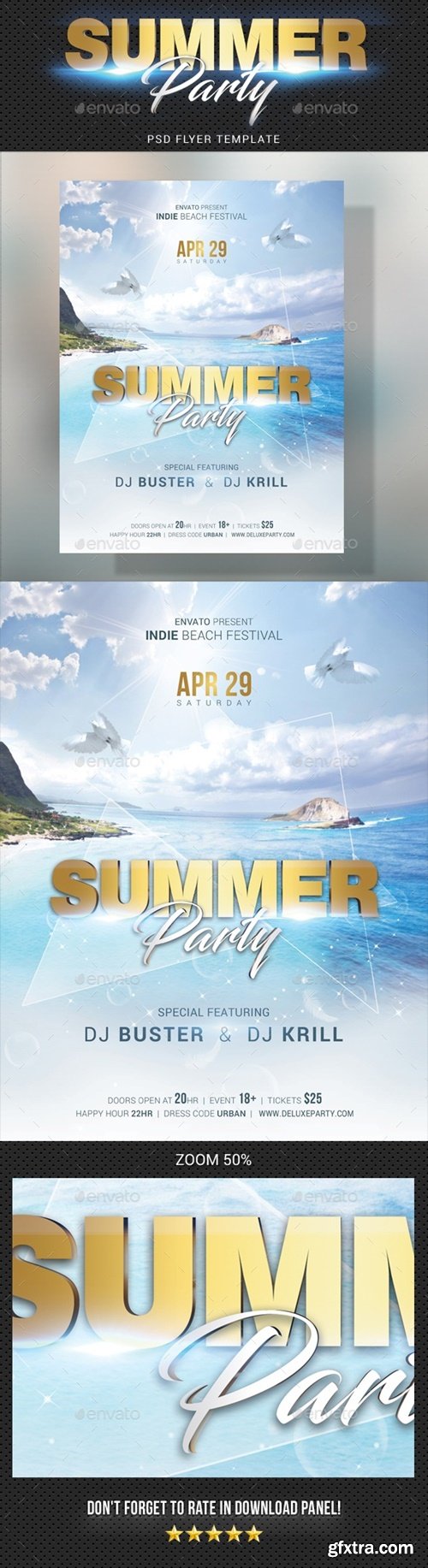 Graphicriver - Summer Dj Party Flyer 20391365