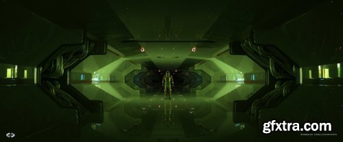 Gumroad - Interior Lighting - Futuristic Corridor