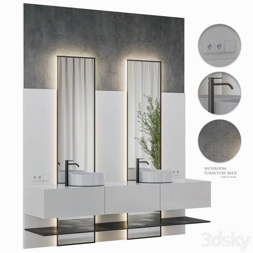 '3dsky Pro - Bathroom furniture Bath Set 46' '3dsky Pro - Bathroom furniture Bath Set 46'