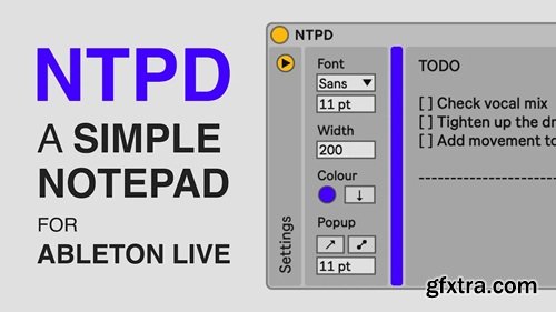 ELPHNT NTPD for Ableton Live ELPHNT NTPD for Ableton Live
