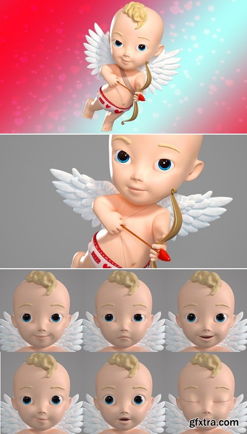 TurboSquid - Cupidon Baby Boy Rigged Character