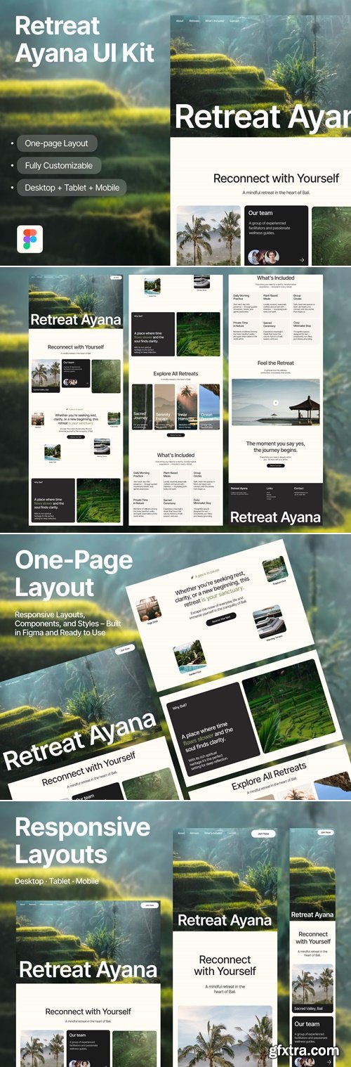 Retreat Ayana – Web UI Kit