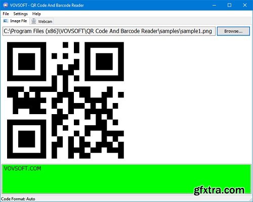 VovSoft QR Code and Barcode Reader 1.6 VovSoft QR Code and Barcode Reader 1.6
