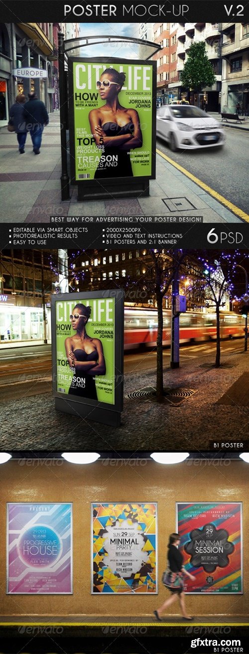 GraphicRiver - Poster Mock-Up 7026878