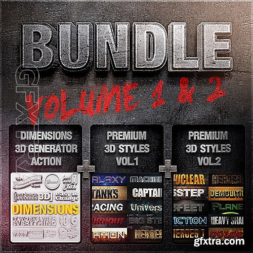 Graphicriver - Bundle - Dimensions Premium Styles Vol. 1 &amp; 2 470344