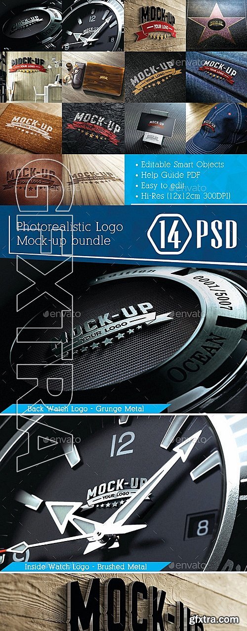 GraphicRiver - Photorealistic Logo Mock-Up Bundle 8853555