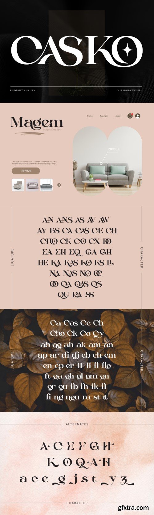 Creativemarket - Modern Logo Font - Casko Luxury