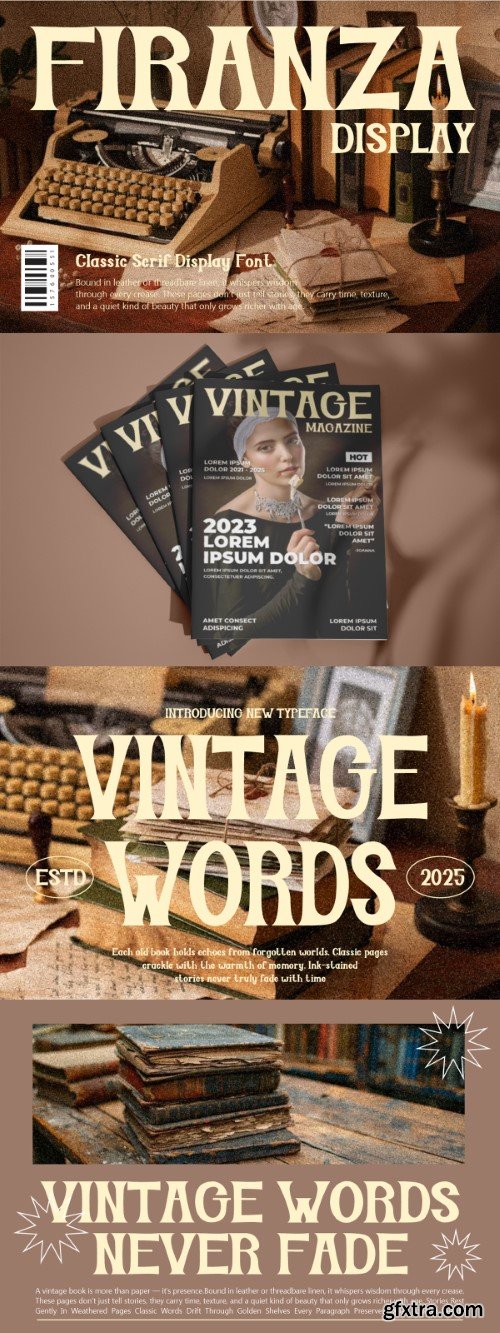 Creativemarket - Firanza Display - Classic Serif Font Creativemarket - Firanza Display - Classic Serif Font