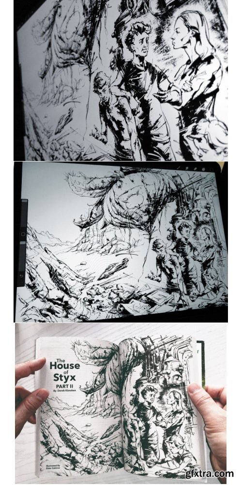 Eldar Zakirov - INK - 63 Brushes For Inking in Procreate