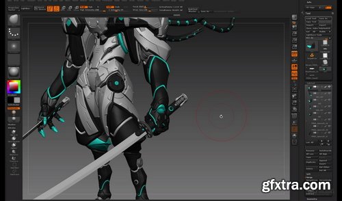 Gumroad - keosmasons - Mecha Samurai - Character Concept Tutorial in ZBrush